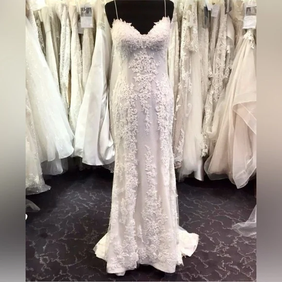 NWT SOTTERO AND MIDGLEY-MATTEA-5SR602 Wedding Dress - Size 8 - White - Mermaid - Picture 9 of 16